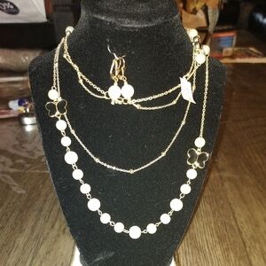 Elegant Gold and Black Women's Jewelry Set
